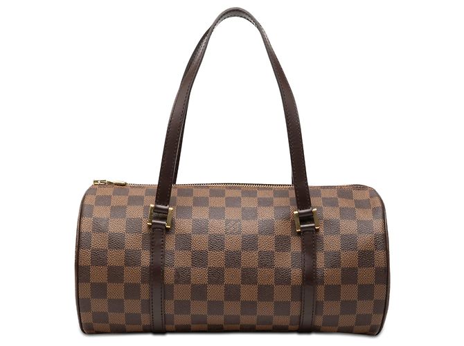 Louis Vuitton Brown Damier Ebene Papillon 30 Marrone