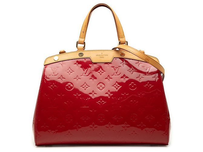 Louis Vuitton Red Monogram Vernis Brea MM Rosso