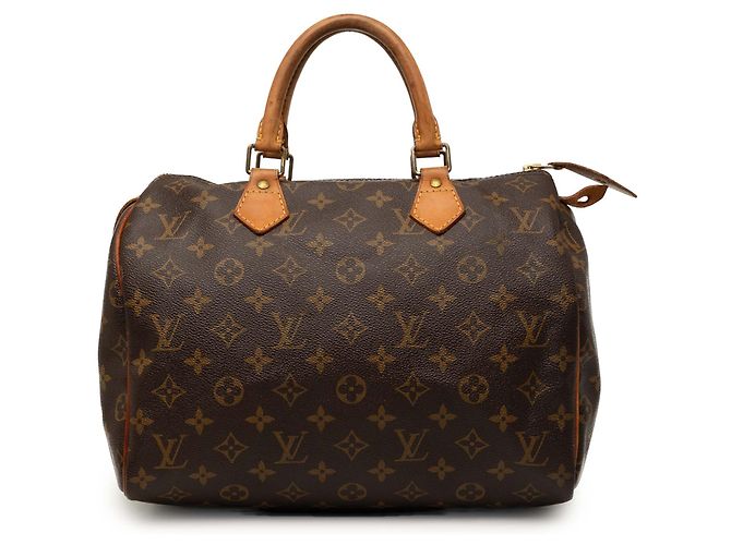 Louis Vuitton Brown Monogram Speedy 30 Marron