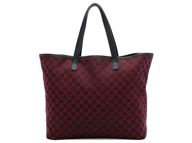 Gucci GG Canvas Tote in Rot Bordeaux