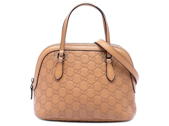Borsa Mini Guccissima Dome Gucci Marrone Marrone chiaro