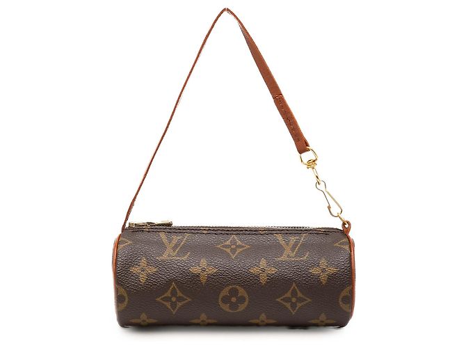Louis Vuitton Brown Monogram Papillon Pochette Castaño
