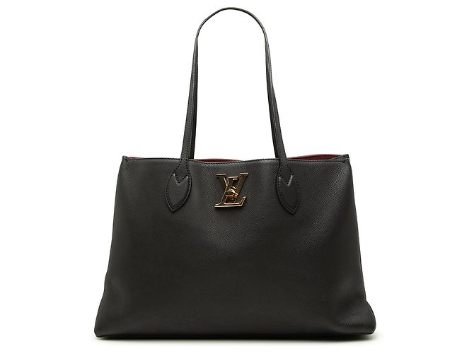 Twist Borsa Tote Lockme Louis Vuitton in pelle nera Nero
