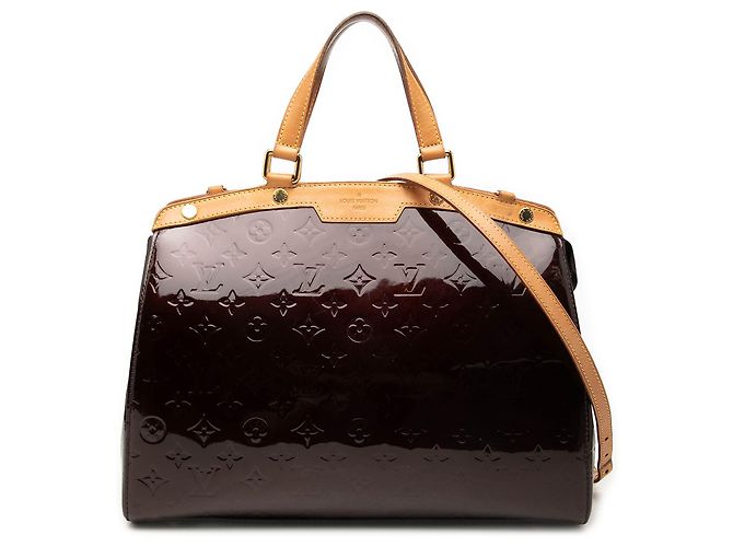Louis Vuitton Purple Monogram Vernis Brea GM Roxo