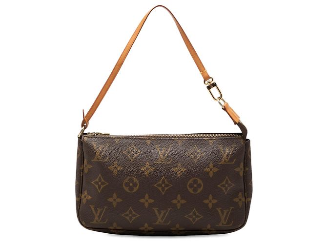 Louis Vuitton Brown Monogram Pochette Accessoires Marrone