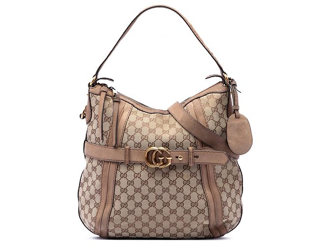 Borsa Running Gucci Beige Medium GG Canvas