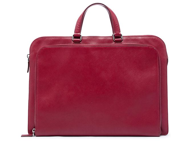 Sac Business Prada Red Saffiano