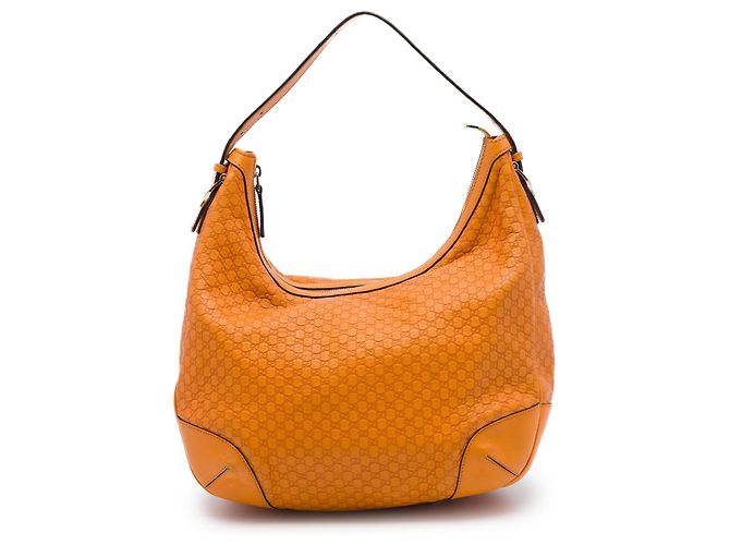 Bolsa de Ombro Gucci Nice Microguccissima Laranja