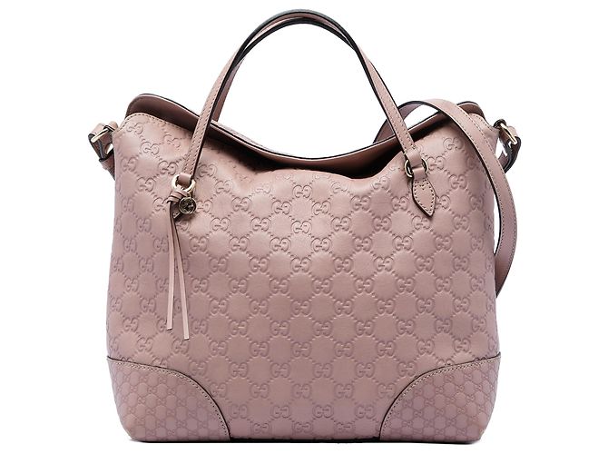Sac cabas Gucci Pink Medium Guccissima Bree Fold Over Rose