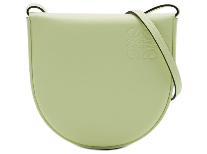 LOEWE Sac Heel Pouch Petit en Cuir Vert Vert clair