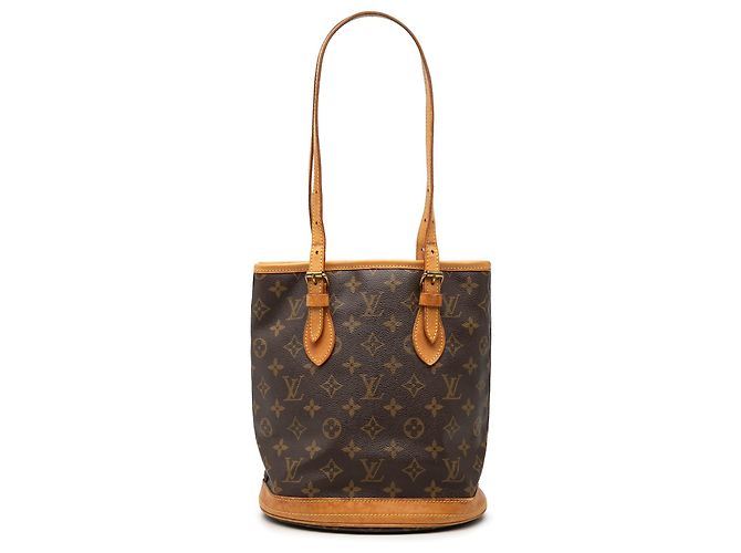 Louis Vuitton Brown Monogram Petit Bucket Marrom