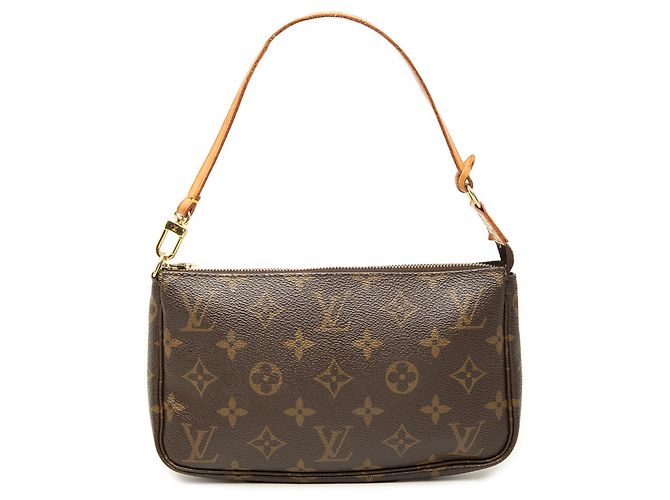 Louis Vuitton Brown Monogram Pochette Accessoires Marrom