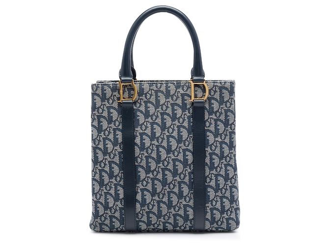 Borsa Tote Dior Blue Diorissimo Trotter Canvas