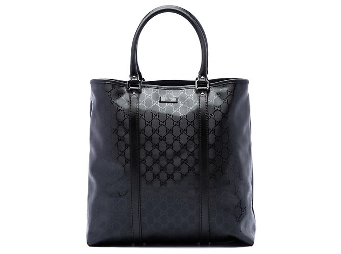 Gucci Joy Vertical Tote mit GG-Print in Schwarz