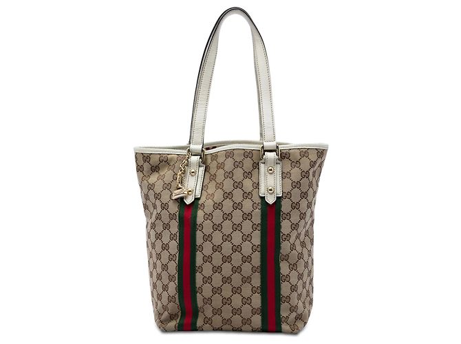 Tote Gucci Beige GG Canvas Web Jolicoeur