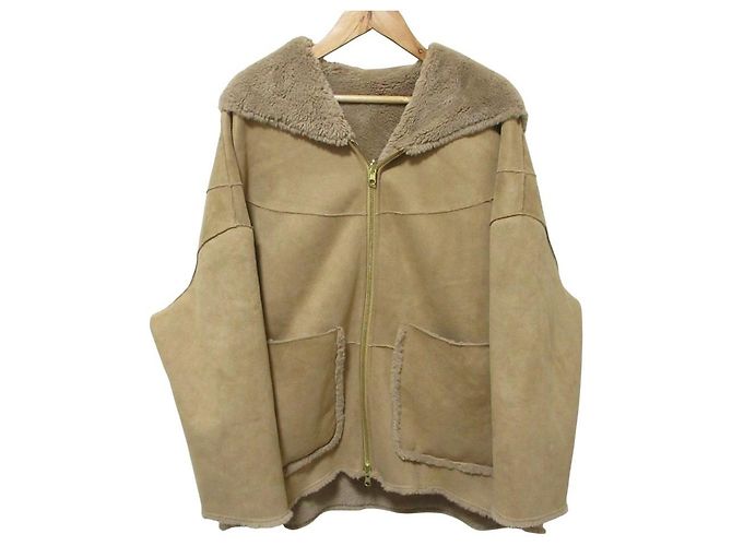 Autre Marque Abrigo reversible Sono Faux Shearling Castaño Camello