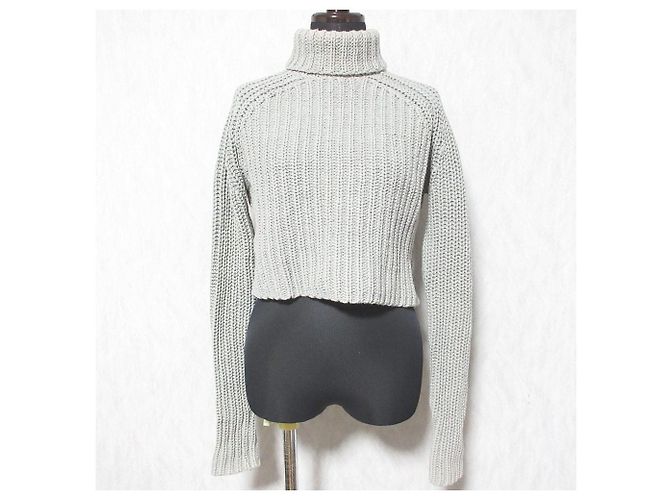 Autre Marque T by Alexander Wang Rollkragenpullover aus Strick Beige