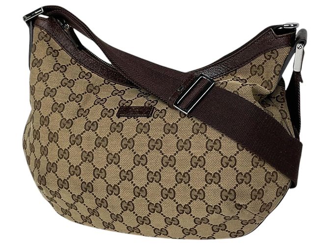 Borsa a tracolla Gucci GG Canvas Marrone Beige