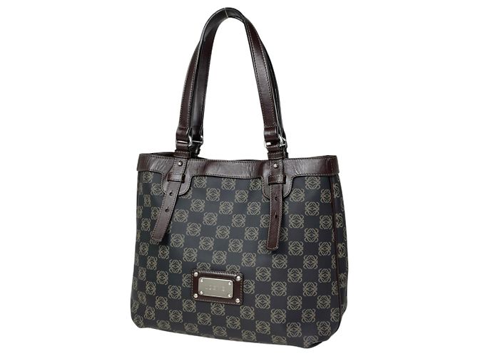 Bolso de mano Loewe marrón oscuro