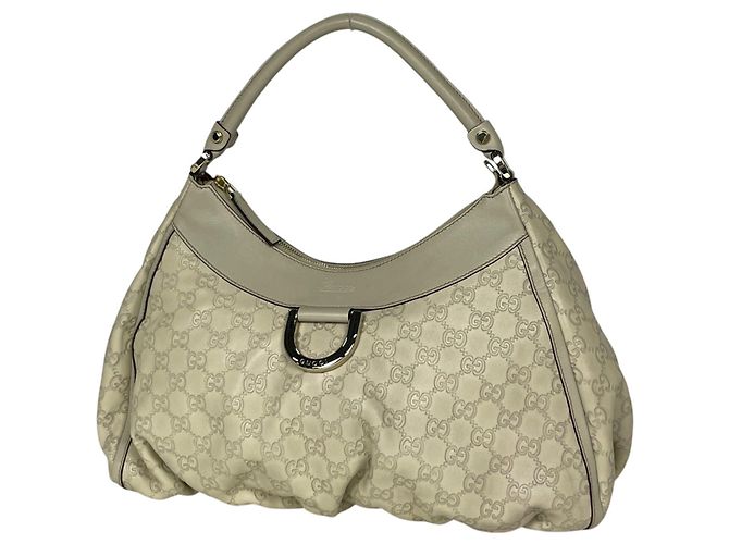 Borsa a tracolla Gucci in pelle bianca Bianco