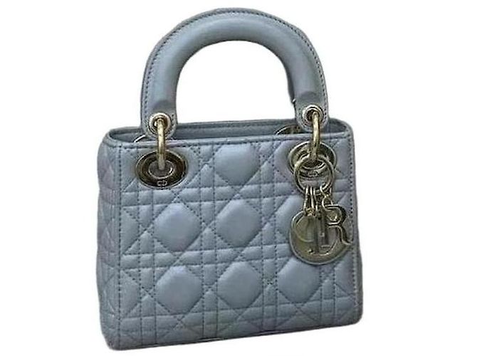 Dior Duchess Tasche mit drei Fächern in Metallic-Grau