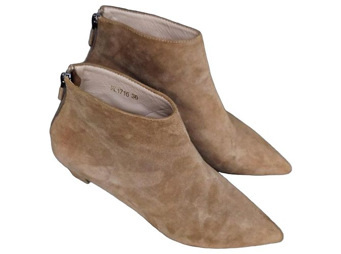 Dior Bottines en daim marron