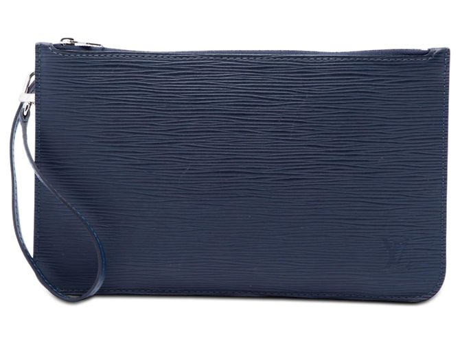 Pochette Louis Vuitton Epi Neverfull Blu