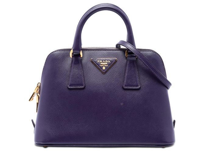 Bolsa Prada Small Saffiano Lux Promenade Roxa Roxo