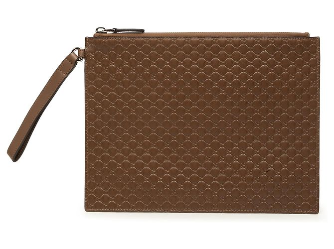 Clutch Gucci Microguccissima marrone
