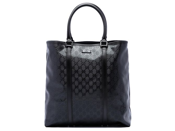 Tote Verticale Gucci GG Stampata Nera Nero