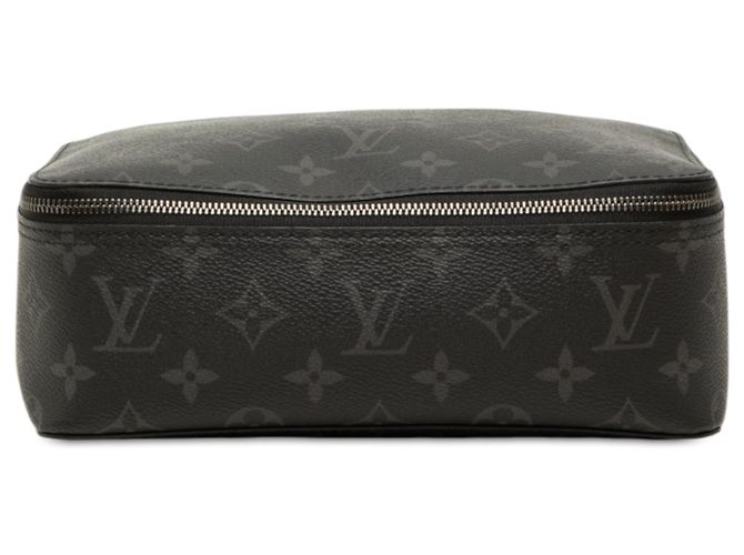 Borsa a Mano Louis Vuitton Monogram Eclipse Toilet Pouch GM Nera Nero