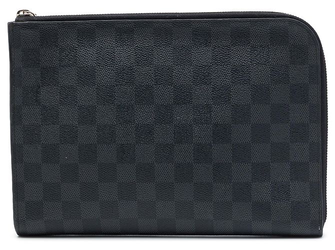 Borsa a pochette Louis Vuitton Damier Graphite Pochette Jour MM Nera Nero