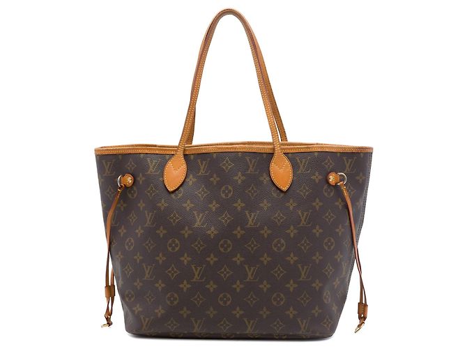 Borsa Tote Louis Vuitton Monogram Neverfull MM Marrone