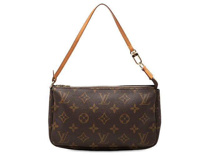 Borsa a tracolla Louis Vuitton Monogram Pochette Accessoires Marrone