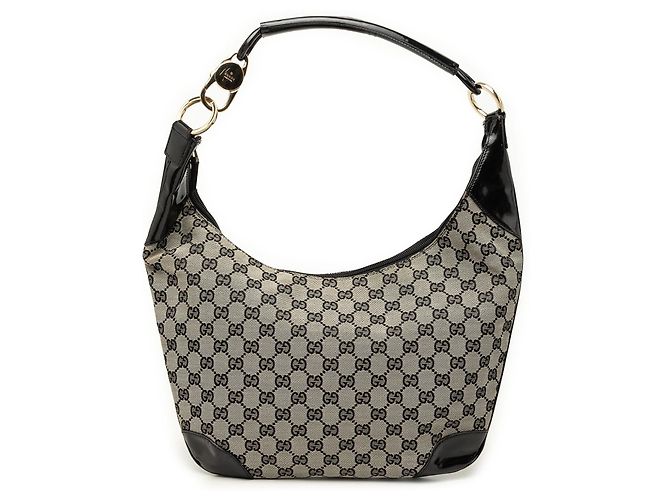Borsa a tracolla Gucci GG Canvas nera Nero