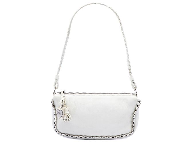 Borsa a tracolla Bohemian Dior in pelle bianca Bianco