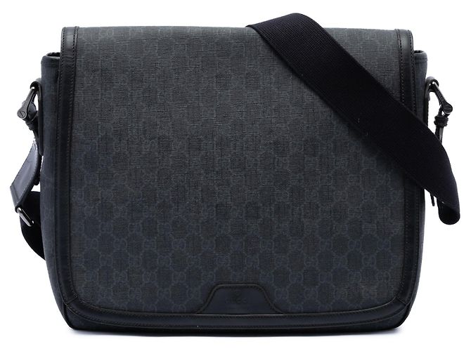 Borsa a tracolla Gucci GG Supreme nera Nero