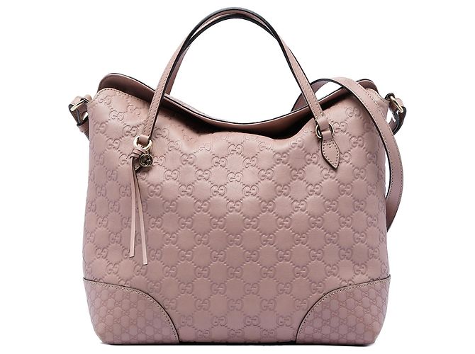 Borsa Tote Gucci Bree Fold Over Medium Guccissima Rosa