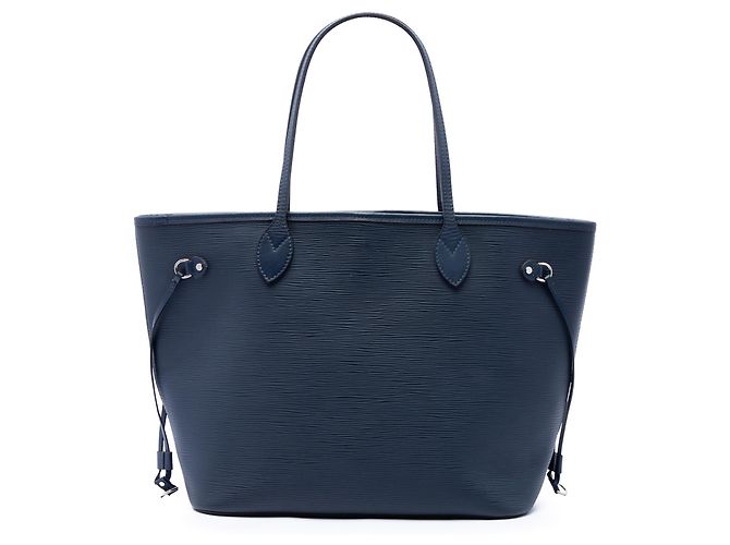 Borsa Tote Louis Vuitton Epi Neverfull MM Blu