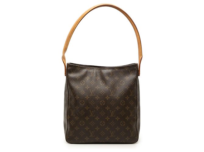 Borsa a tracolla Louis Vuitton Monogram Looping GM Marrone