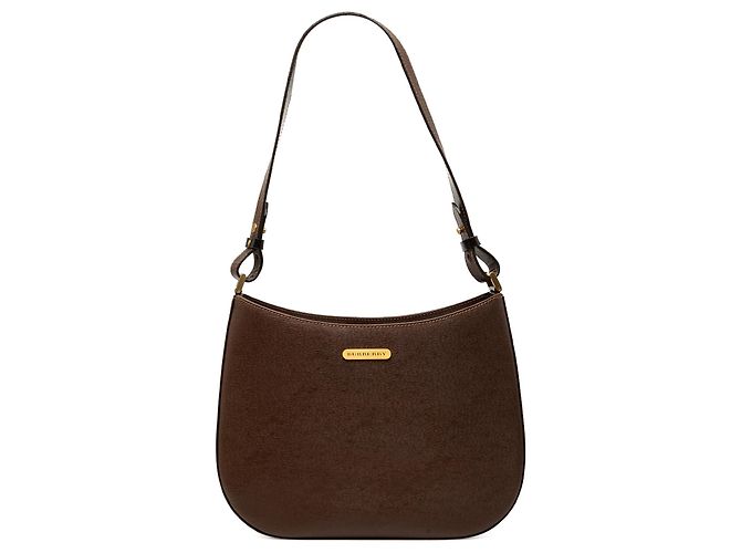 Borsa a tracolla Burberry in pelle marrone