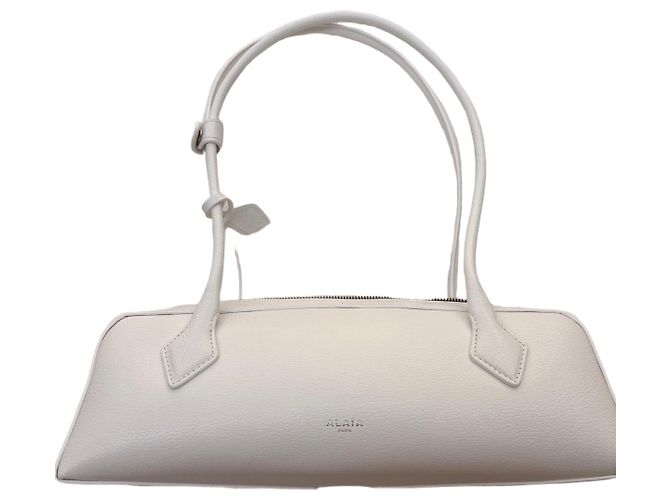 Alaïa Borsa Le Teckel in pelle bianca Bianco