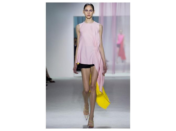 Christian Dior 2013 Rosa Kleid Top Sz.36 gebraucht