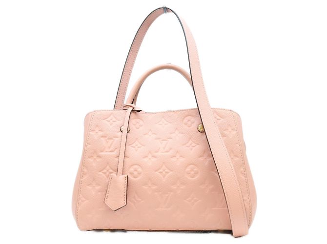 Borsa a tracolla Louis Vuitton Pink Monogram Empreinte Montaigne BB Rosa