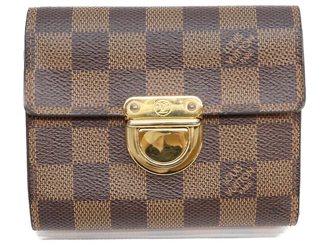 Louis Vuitton N60005 Koala Tri-fold Wallet Brown Red