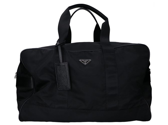 Borsa Boston 2-Way Prada Nylon x Saffiano Nero
