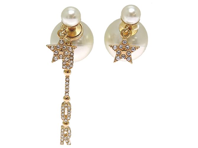 Christian Dior vergoldete Stecker-Ohrringe