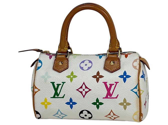 Louis Vuitton Mini Speedy Handtasche Weiß