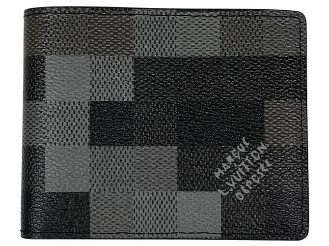 Louis Vuitton Portefeuille Slender Bi-fold Wallet in Black