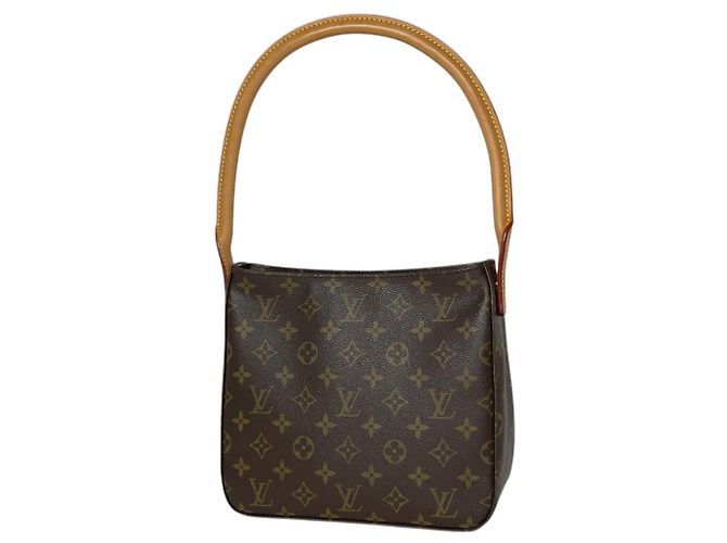 Sac à épaule Louis Vuitton Looping MM Marron